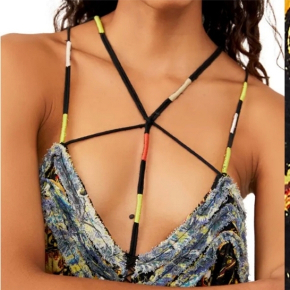 Free People Garden Party Maxi Top Dress Tunic Floral Print - Picture 2 of 10